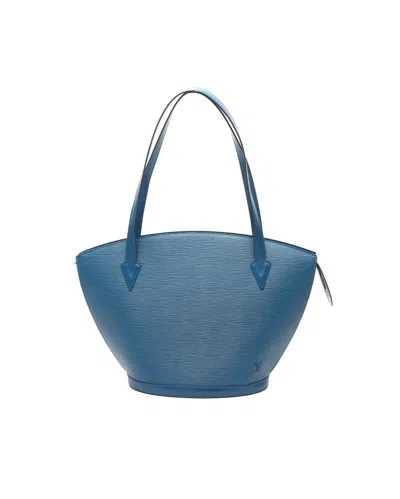 Pre-owned Louis Vuitton Epi Saint Jacques Pm Bag In Blue