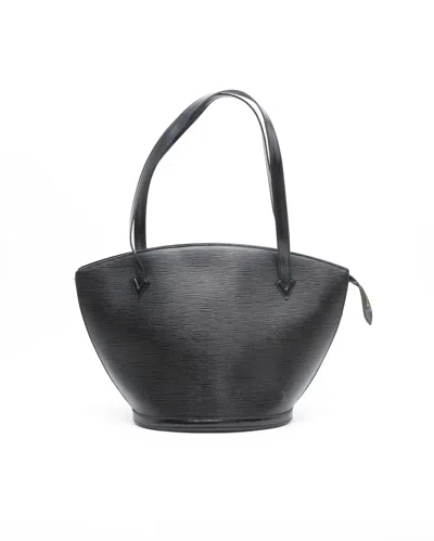 Pre-owned Louis Vuitton Epi Saint Jacques Tote Bag In Black