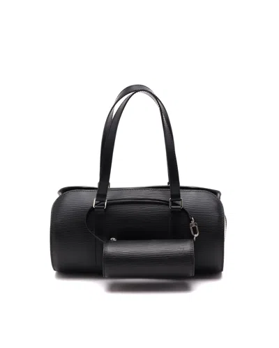Pre-owned Louis Vuitton Epi Soufflot Bag In Black