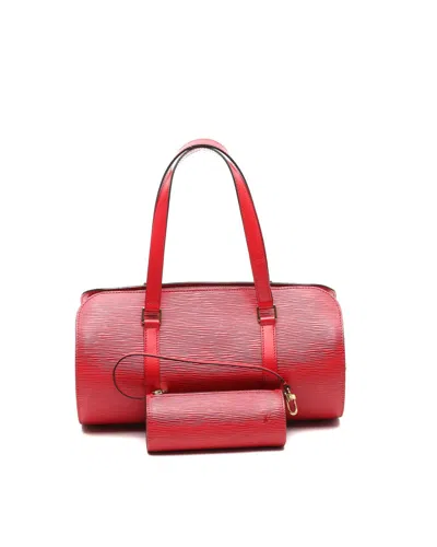 Louis Vuitton Epi Soufflot Bag In Red