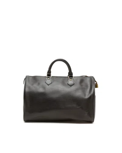 Louis Vuitton Epi Speedy 35 Bag In Black