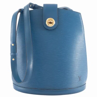 Pre-owned Louis Vuitton Epi Toledo Blue Epi Leather Shoulder Bag ()