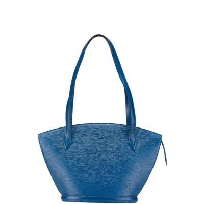 Pre-owned Louis Vuitton Epi Toledo Blue Epi Leather Shoulder Bag Tote Bag ()