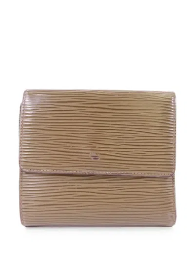 Pre-owned Louis Vuitton Epi Tri-fold Wallet In Neutral
