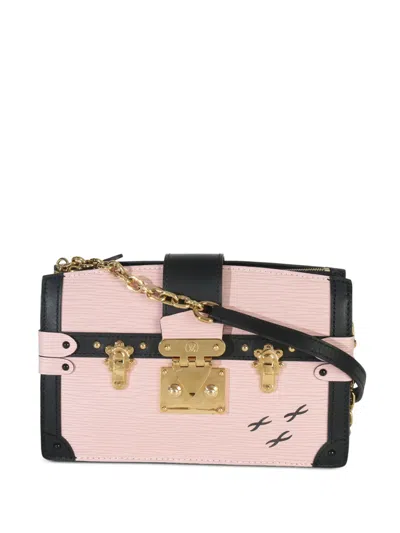 Pre-owned Louis Vuitton Epi Trunk Clutch Crossbody Bag In Pink