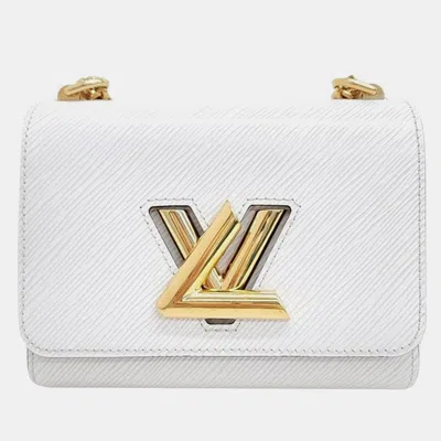 Pre-owned Louis Vuitton Epi Twist Pm Handbag In White
