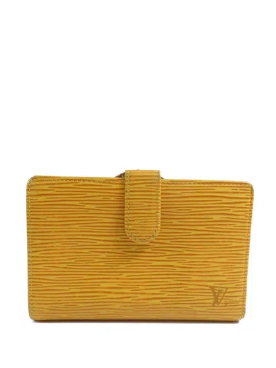 Pre-owned Louis Vuitton Epi Wallet In Yellow