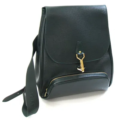 Pre-owned Louis Vuitton Episea Green Taiga Leather Backpack ()