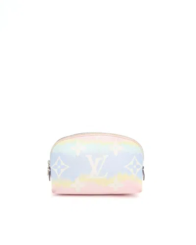 Pre-owned Louis Vuitton Escale Monogram Cosmetic Pouch In Multi