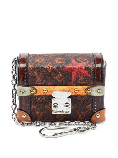 Pre-owned Louis Vuitton Essential Trunk Bag Charm In Brown