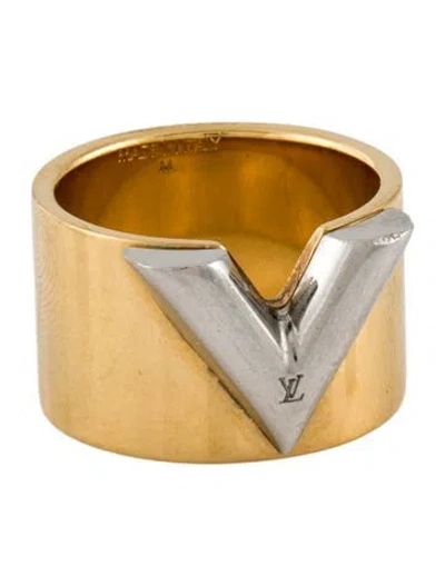 Pre-owned Louis Vuitton Essential V Band Ring In Multi