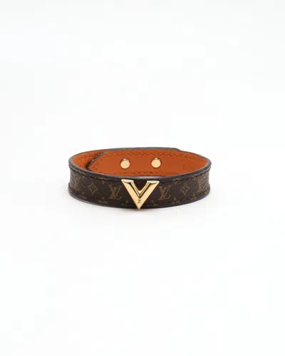 Pre-owned Louis Vuitton Essential V Bracelet In Brown