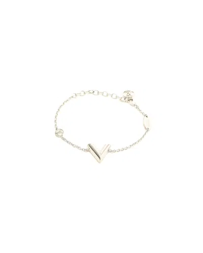 Pre-owned Louis Vuitton Essential V Bracelet In Silver