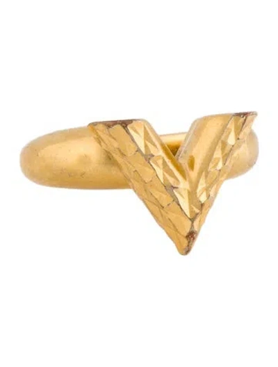 Pre-owned Louis Vuitton Essential V Cocktail Ring In Multi