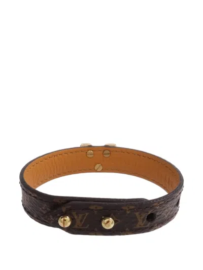 Pre-owned Louis Vuitton Essential V Monogram Bracelet In Brown
