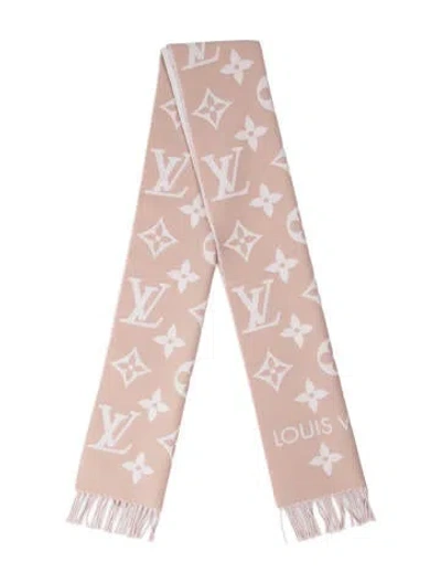 Pre-owned Louis Vuitton Essential Wool Scarf In Pink