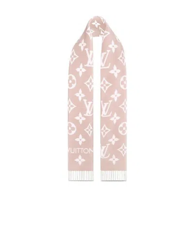 Pre-owned Louis Vuitton Essential Wool Scarf In Pink