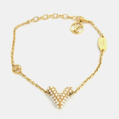 Pre-owned Louis Vuitton Essentials V Pearl Bracelet In Multicolor