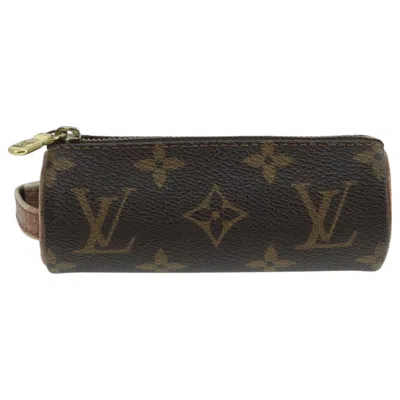 Pre-owned Louis Vuitton Etui À Balles De Golf Brown Canvas Clutch Bag ()