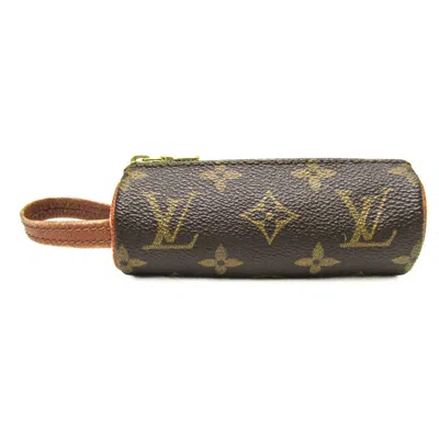 Pre-owned Louis Vuitton Etui À Balles De Golf Brown Canvas Wallet  ()