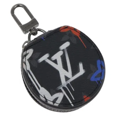 Pre-owned Louis Vuitton Etui À Écouteur Canvas Wallet () In Black