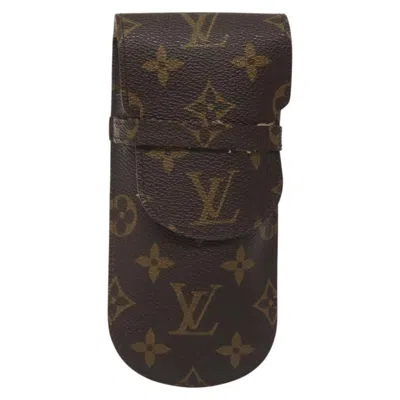 Pre-owned Louis Vuitton Etui À Lunettes Brown Canvas Wallet  ()