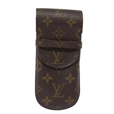 Pre-owned Louis Vuitton Etui À Lunettes Brown Canvas Wallet  ()