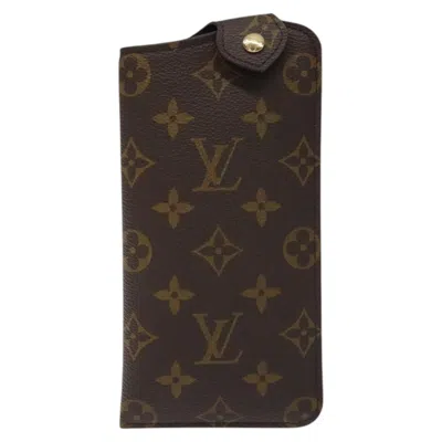 Pre-owned Louis Vuitton Etui À Lunettes Brown Canvas Wallet  ()