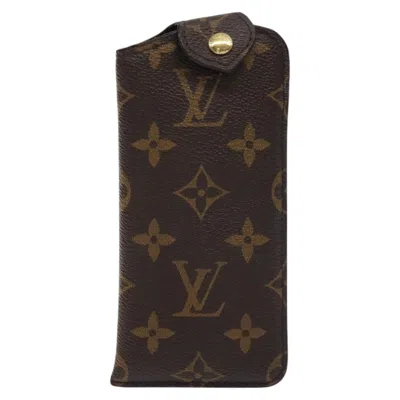Pre-owned Louis Vuitton Etui À Lunettes Brown Canvas Wallet  ()