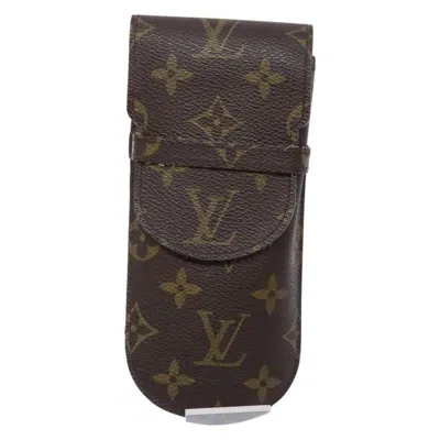 Pre-owned Louis Vuitton Etui À Lunettes Brown Canvas Wallet  ()