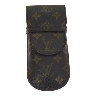 Pre-owned Louis Vuitton Etui À Lunettes Brown Canvas Wallet  ()