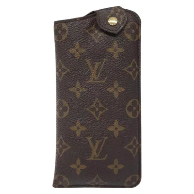 Pre-owned Louis Vuitton Etui À Lunettes Canvas Wallet () In Brown