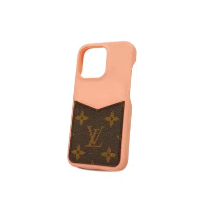 Pre-owned Louis Vuitton Etui Iphone Pink Leather Wallet  ()