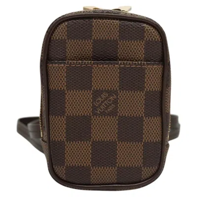 Pre-owned Louis Vuitton Etui Okapi Brown Canvas Clutch Bag ()