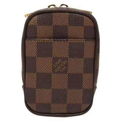 Pre-owned Louis Vuitton Etui Okapi Canvas Clutch Bag () In Brown