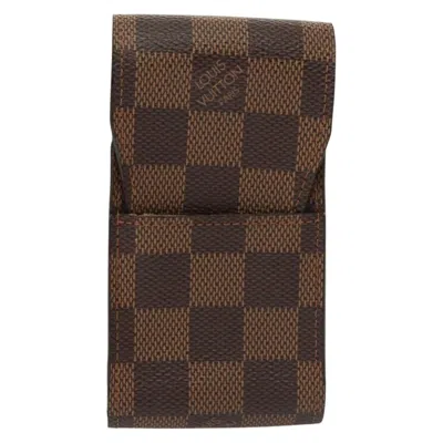 Pre-owned Louis Vuitton Etuit À Cigarettes Brown Canvas Wallet  ()