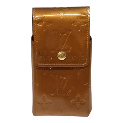 Pre-owned Louis Vuitton Etuit À Cigarettes Brown Patent Leather Wallet  ()