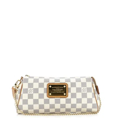 Pre-owned Louis Vuitton Eva Handbag Damier In White
