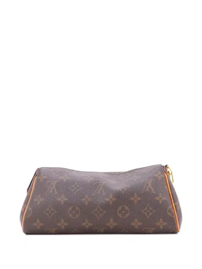 Pre-owned Louis Vuitton Eva Handbag Monogram Canvas Clutch Bag In Brown