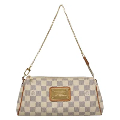 Pre-owned Louis Vuitton Eva White Canvas Shoulder Bag ()