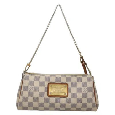 Pre-owned Louis Vuitton Eva White Canvas Shoulder Bag ()