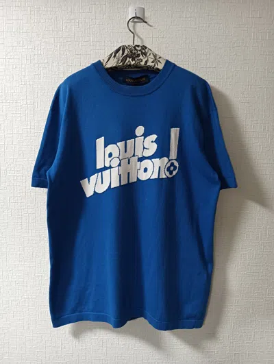 Pre-owned Louis Vuitton Everyday Logo Tee In Blue