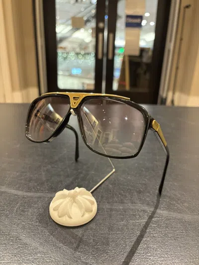 Pre-owned Louis Vuitton Evidence Millionaire Sunglasses In Black