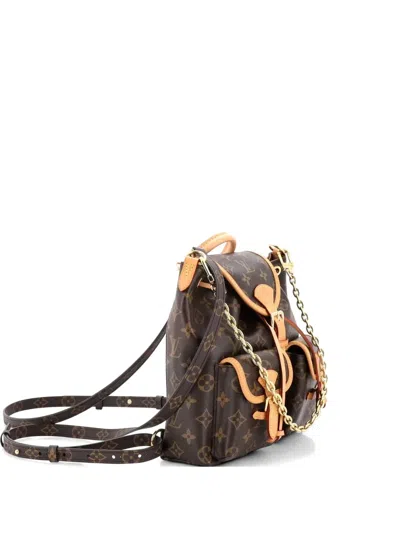 Pre-owned Louis Vuitton Excursion Monogram Canvas Pm Backpack In Brown