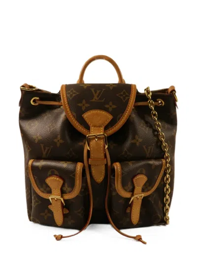 Pre-owned Louis Vuitton Excursion Pm Monogram Backpack In Brown