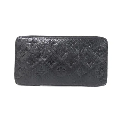 Pre-owned Louis Vuitton Exotic Black Exotic Leather Coin Purse/coin Case ()