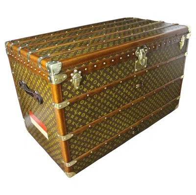 Pre-owned Louis Vuitton Extra Large  Steamer Trunk, High Vuitton Trunk In Monogram Canvas In Brown