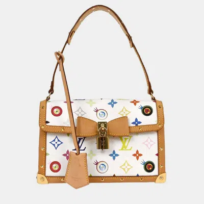 Pre-owned Louis Vuitton Eye Love Monogram Pochette Eye Miss You In White