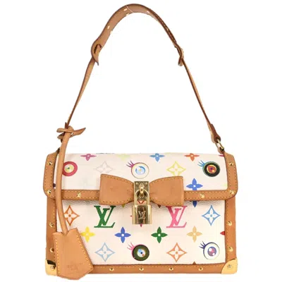 Pre-owned Louis Vuitton Eye Miss You Bag Monogram Multicolor White Canvas Clutche & Pouche Bag ()