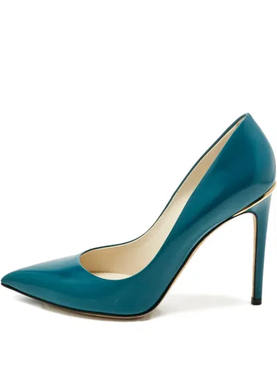 Pre-owned Louis Vuitton Eyeline Pointed-toe Pumps In Blue